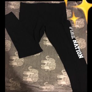 Pink nation yoga pants